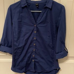Blue button up